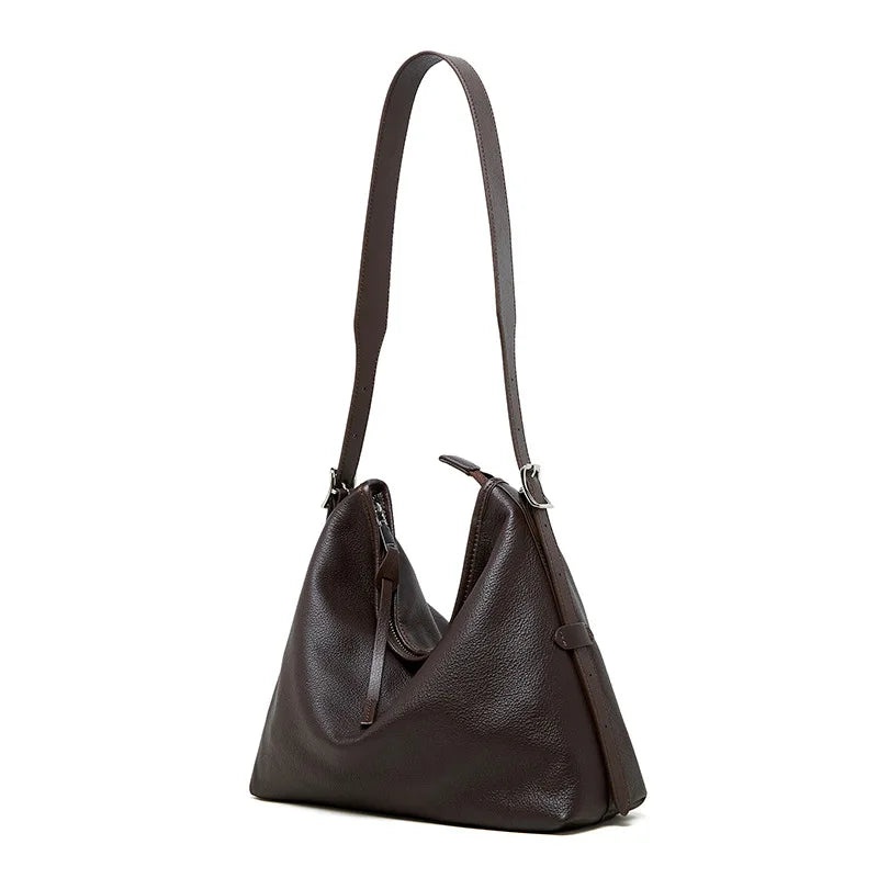 Genuine Leather Women's Handbags Large Capacity Tote Bag 2025 New Shoulder Underarm Bag Retro Ladies Fashion Handbags Soft Bags