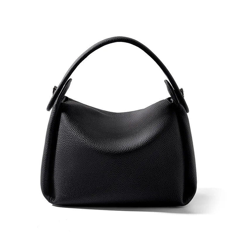 Genuine Leather Handbag Women's Cow Leather Crossbody Bag Luxury Shoulder Bag Women's Fashion Handbag Bucket Bag