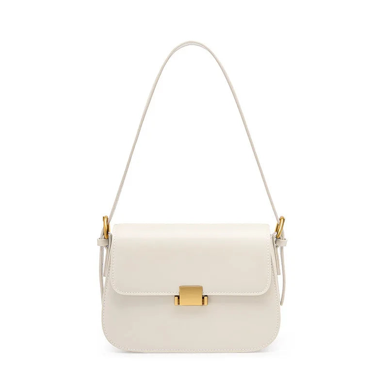 Genuine Leather Shoulder Bag Women Handbags 2025 Autumn Winter Fashion Tofu Underarm Crossbody Bag
