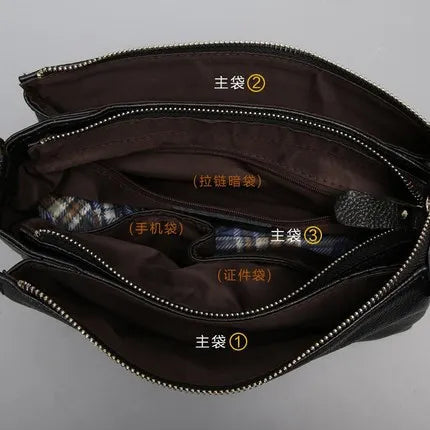 2025 New Genuine Leather Women Shoulder Crossbody Bag Soft Cowhide Small Casual Messenger Bag