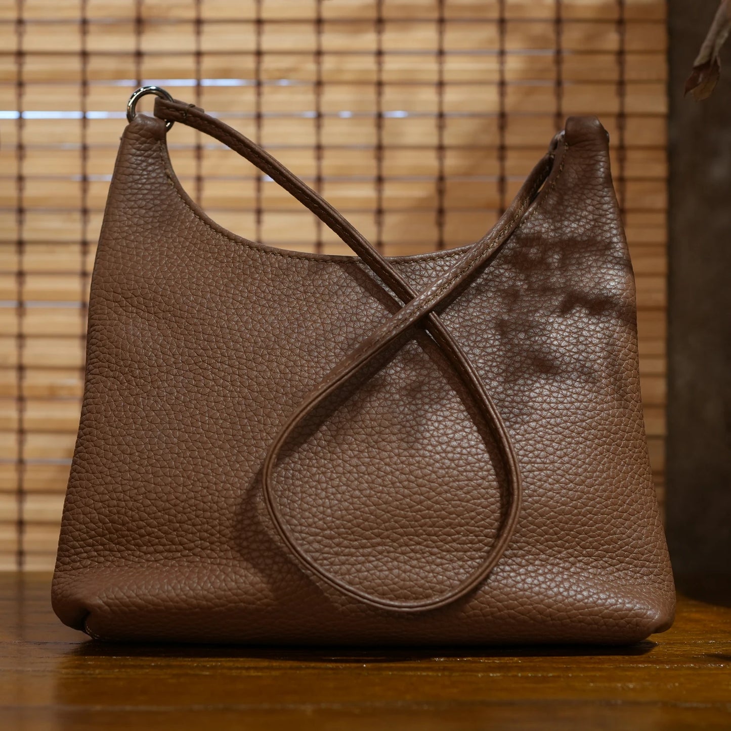 Mini Tote Bag Women's Genuine Leather Handbag Soft Underarm Shoulder Bag Ladies Purses and Handbags Thin Small Bag