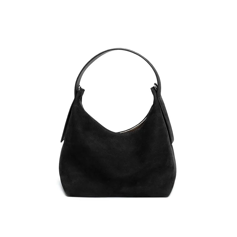 New Matte Leather Shoulder Bag Lunch Box Crossbody Genuine Leather Tote Handbag Luxury Women Bag 