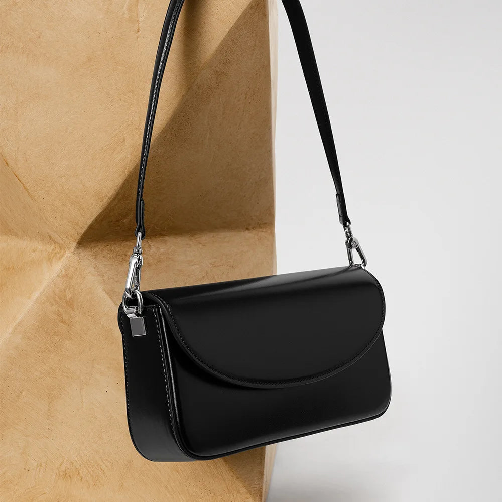 Trendy Fashion Korean Style Versatile Crossbody Handbag Women Leather Shoulder Bag Minimalist Small Square Bag