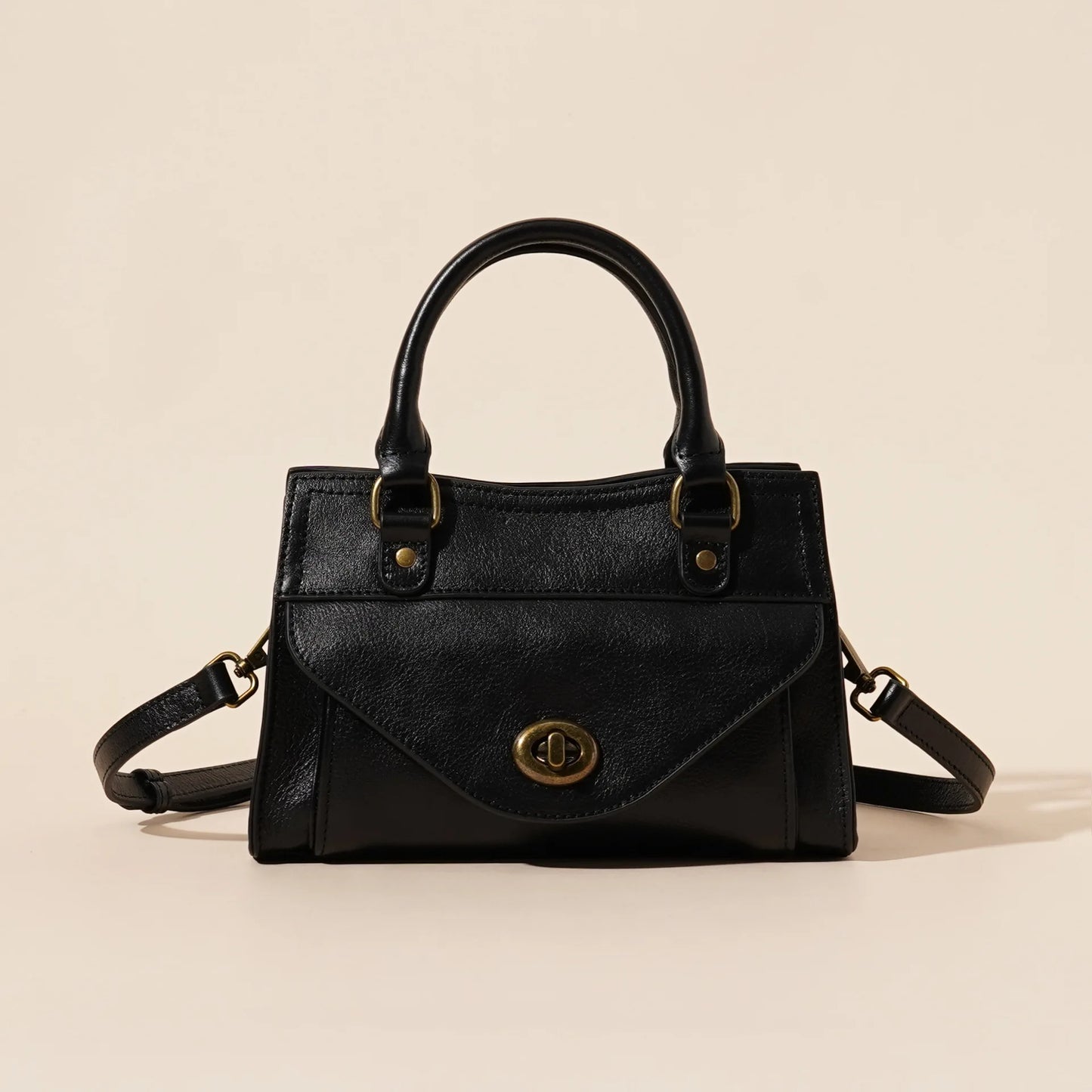 Vintage Leather Handbag 2025 New Cowhide Women Bag Fashion Trendy Crossbody Tote Office Shoulder Bag