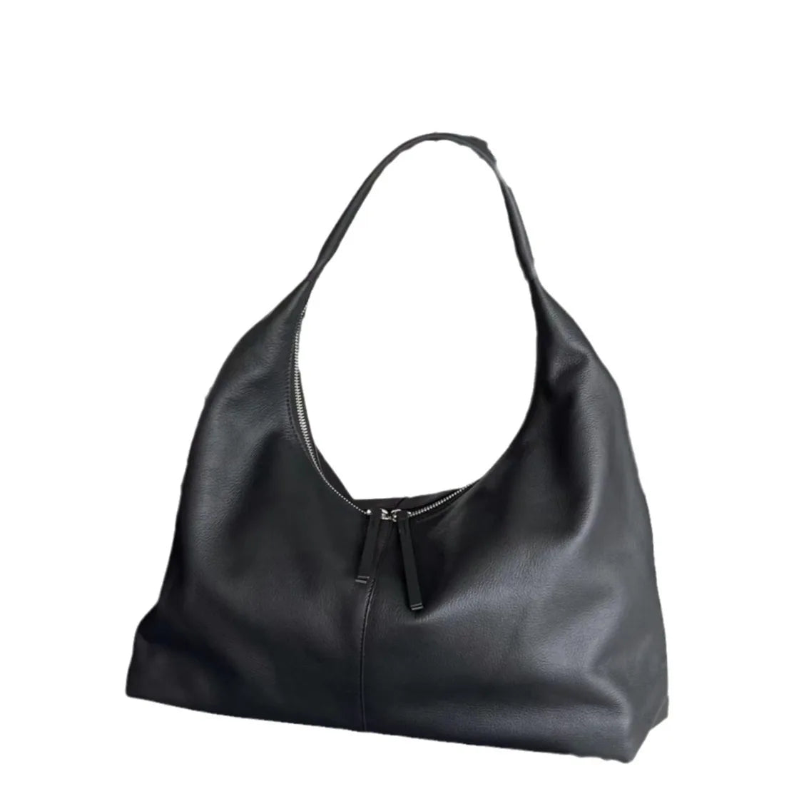 Minimalist 2025 Large Capacity Premium Leather Shoulder Bag Women Work Commuter Versatile Underarm Bag