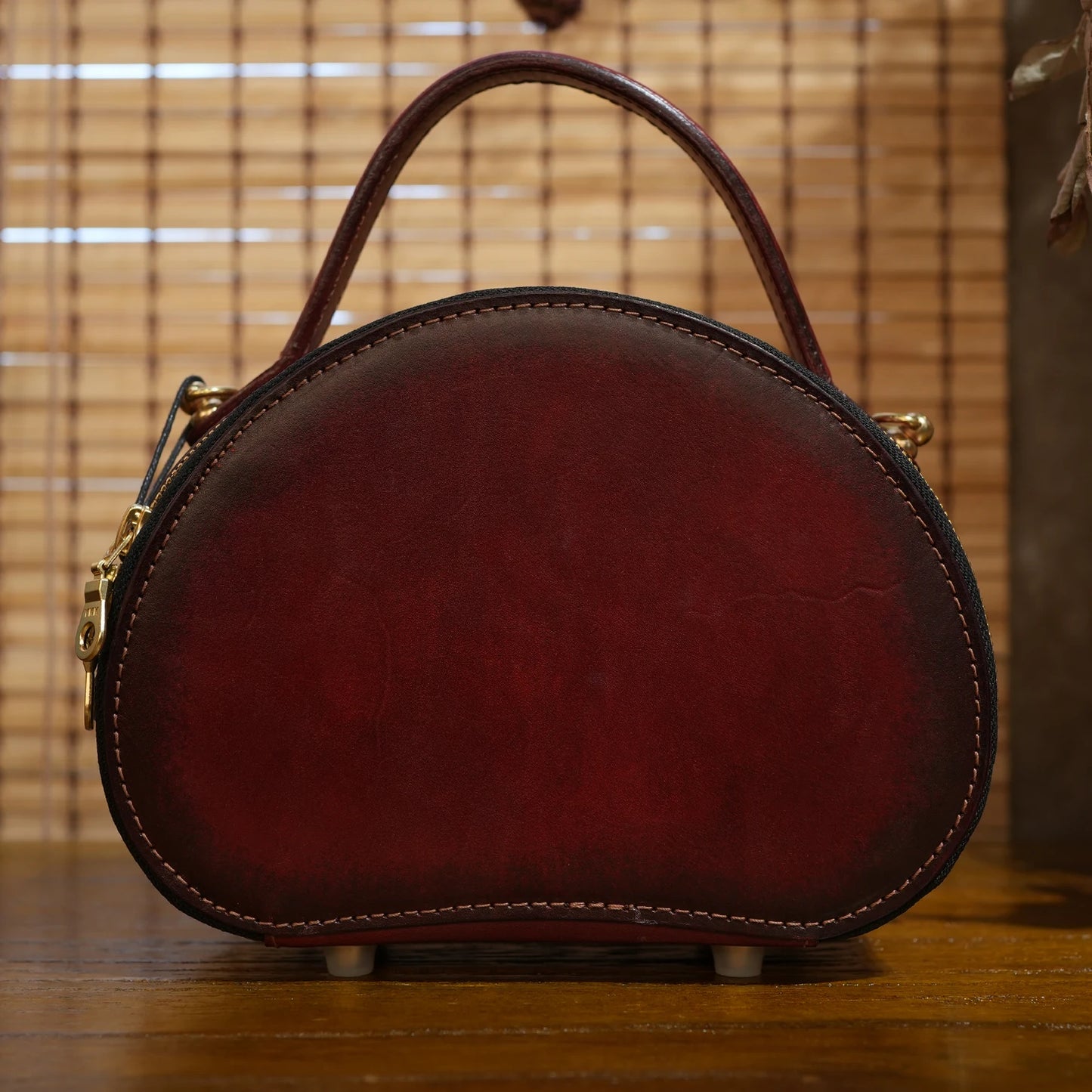 Women's Genuine Leather Handbag Hand Carved Crossbody Bag Ladies Top-Handle Bags Handmade Luxury Handbags Hard