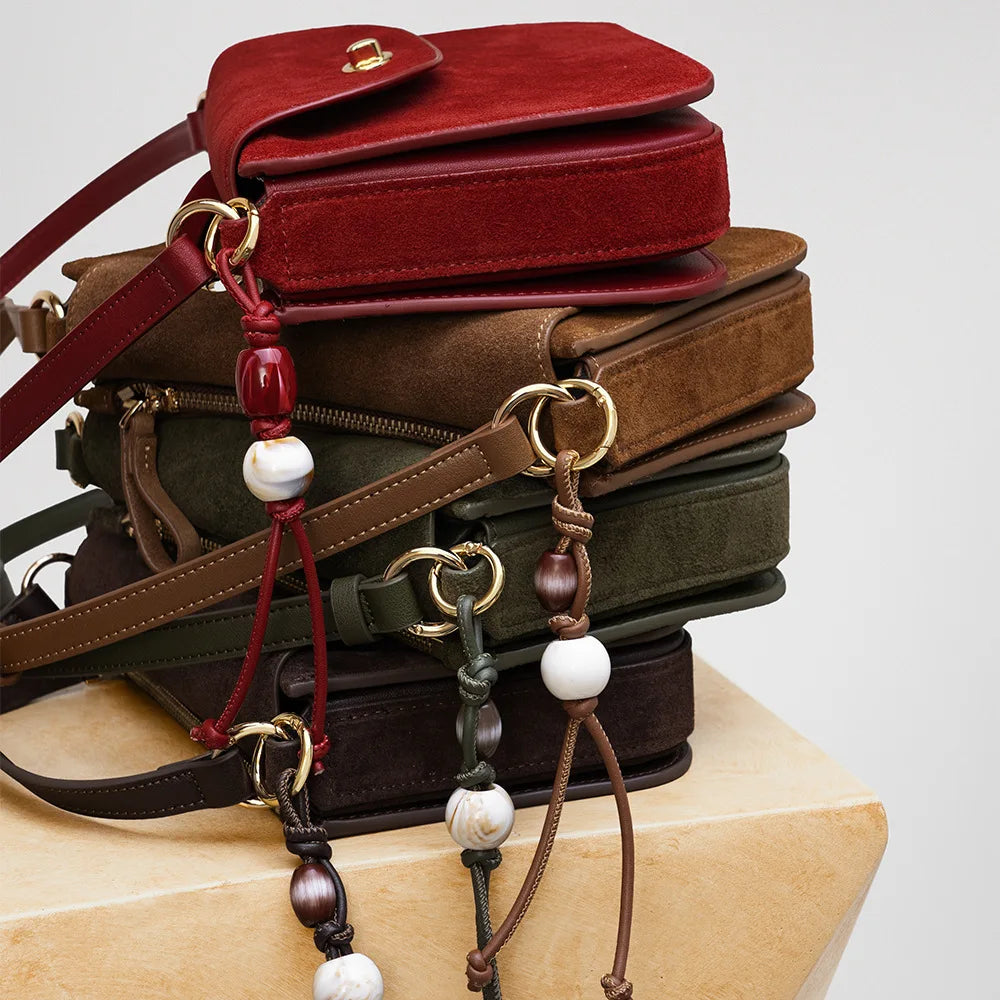 Autumn Winter New Fashion Small Leather Crossbody Bag Women Retro Luxury Shoulder Handbag Tote Purse