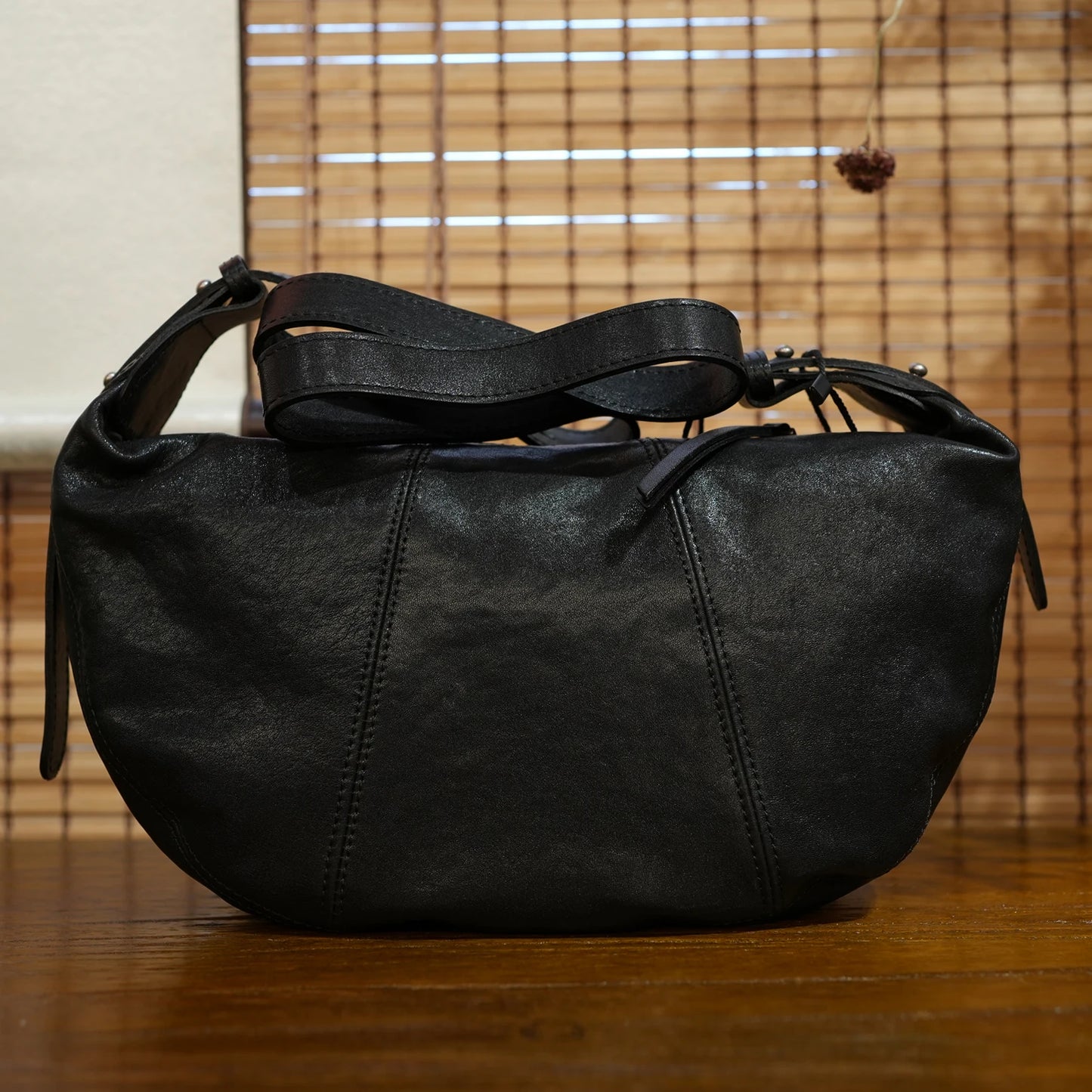 Genuine Leather Saddle Bag Women's Large Shoulder Crossbody Bag Female Handbag Leather Half Moon Dumpling Bags Soft