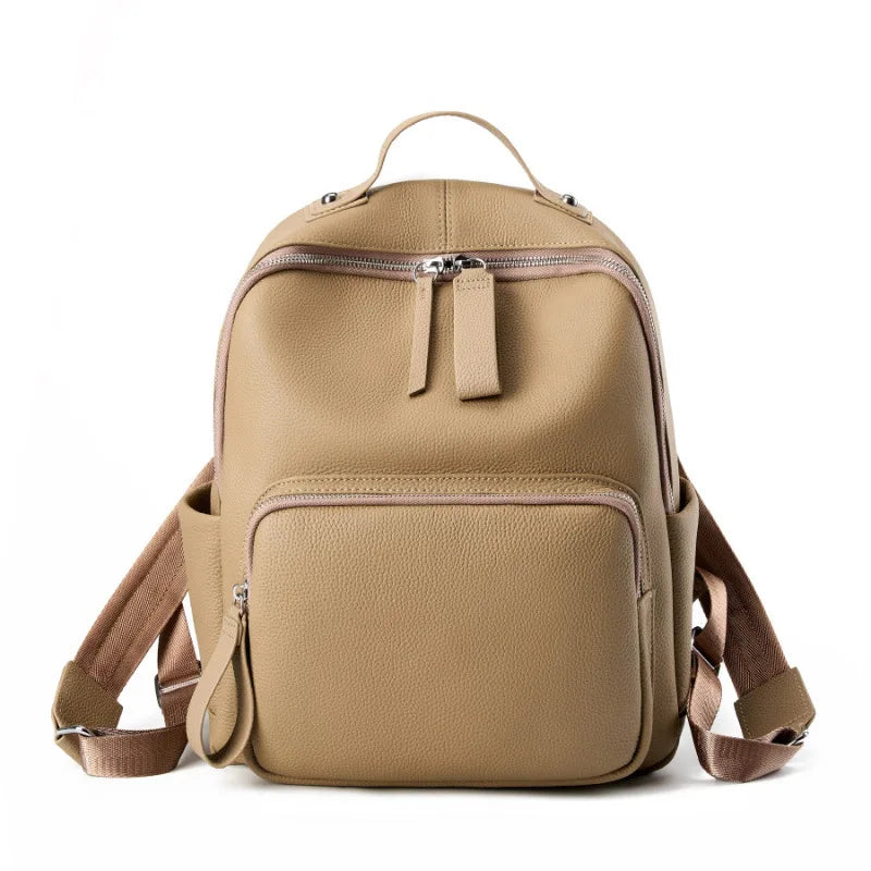New Leather Laptop Backpack Large Capacity Casual School Travel Work Shoulder Bag for Women 