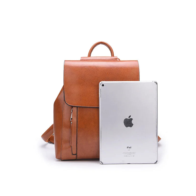 2025 New Women Leather Backpack Genuine Cowhide Multi Functional Shoulder Bag Guangzhou Wholesale