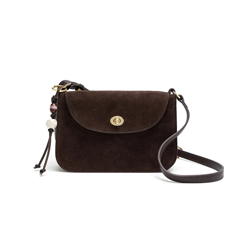 Autumn Winter New Fashion Small Leather Crossbody Bag Women Retro Luxury Shoulder Handbag Tote Purse