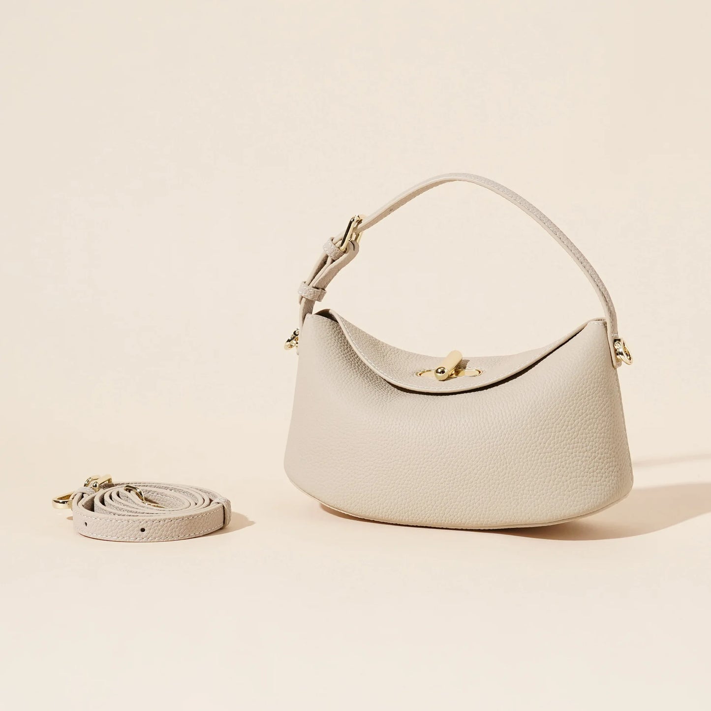 Spring Summer 2025 Genuine Leather Fashion First Layer Cowhide Simple Shoulder Crossbody Handbag Tote Bag