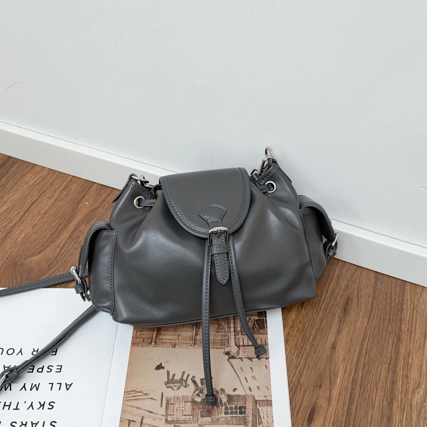 Genuine Leather Women Shoulder Bag Fashion Winter Tote Small Crossbody Underarm Bag Classic Versatile Design