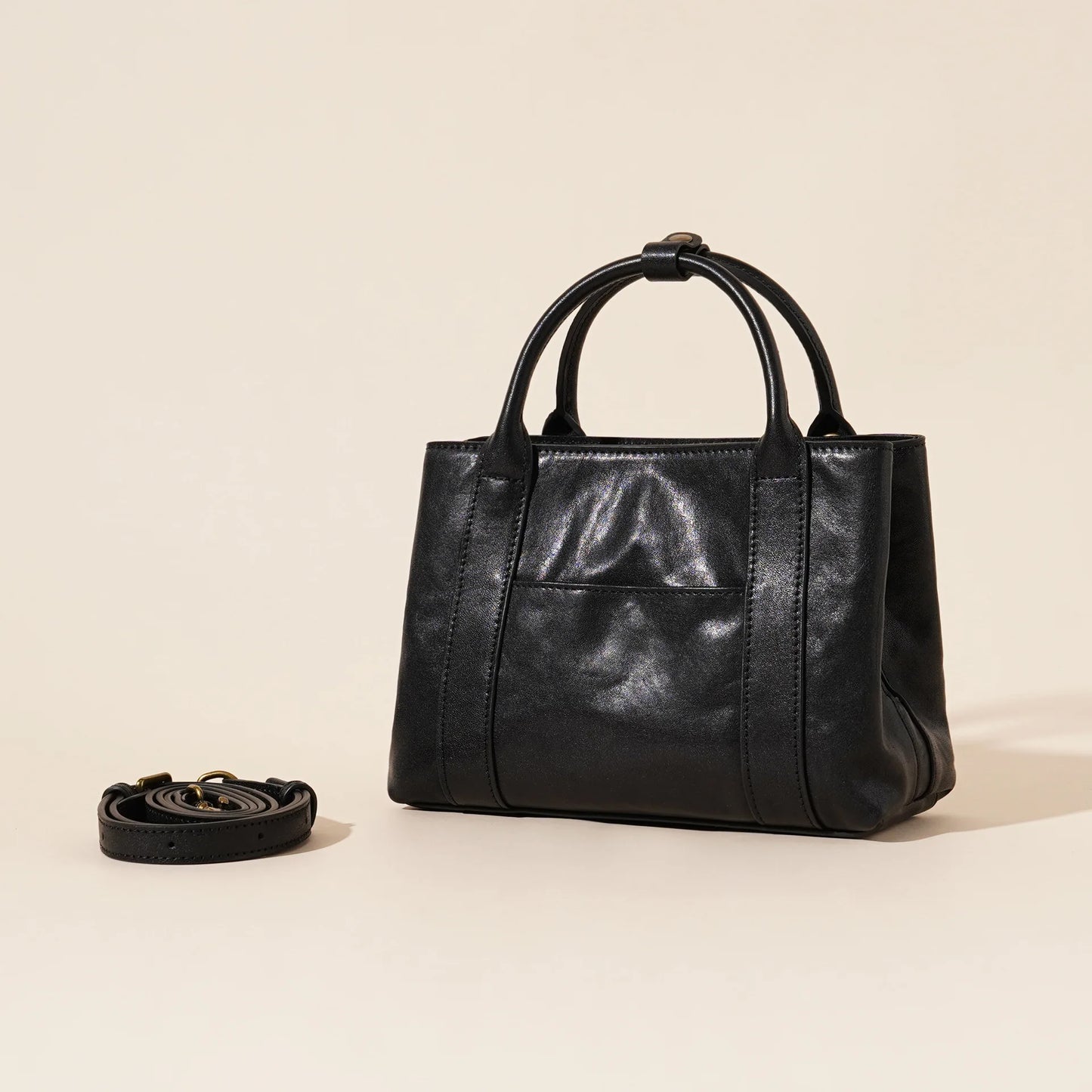 Genuine Leather Large Capacity Tote Bag 2025 Autumn Winter Fashion Casual Handbag Shoulder Bag