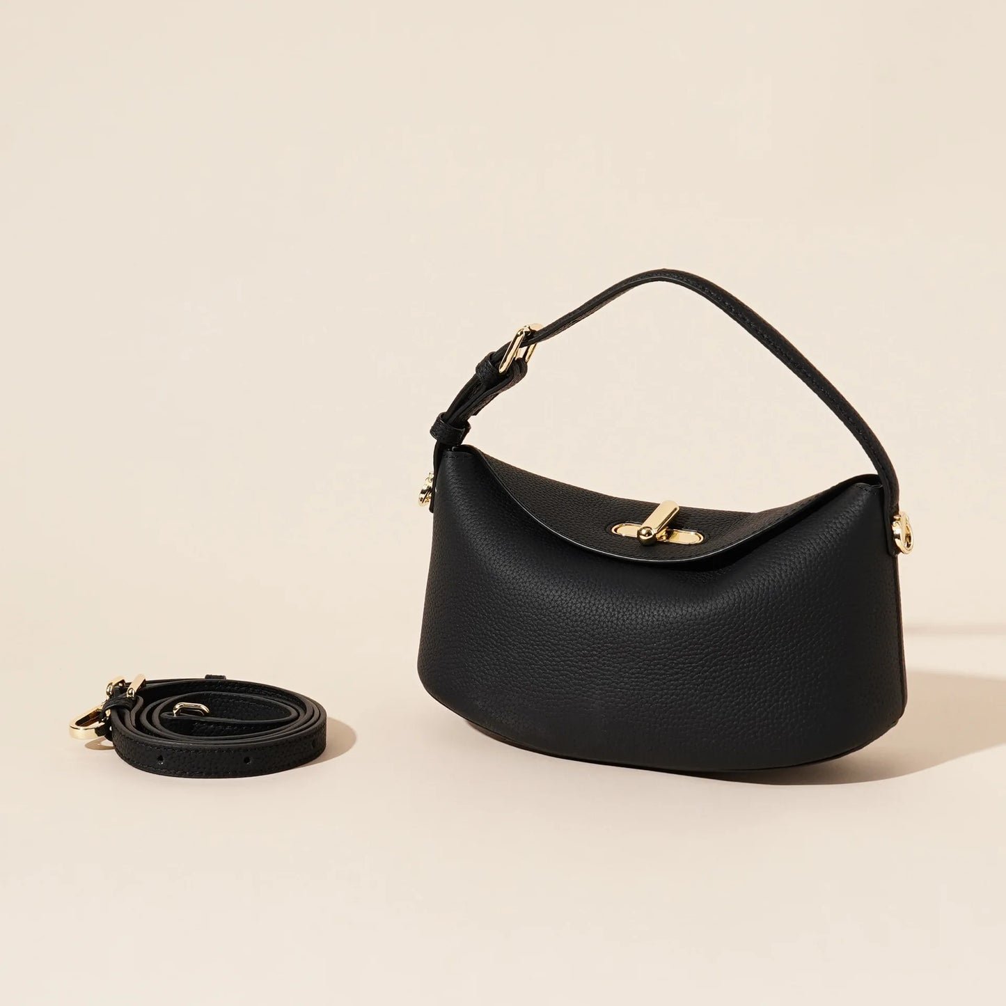 Spring Summer 2025 Genuine Leather Fashion First Layer Cowhide Simple Shoulder Crossbody Handbag Tote Bag