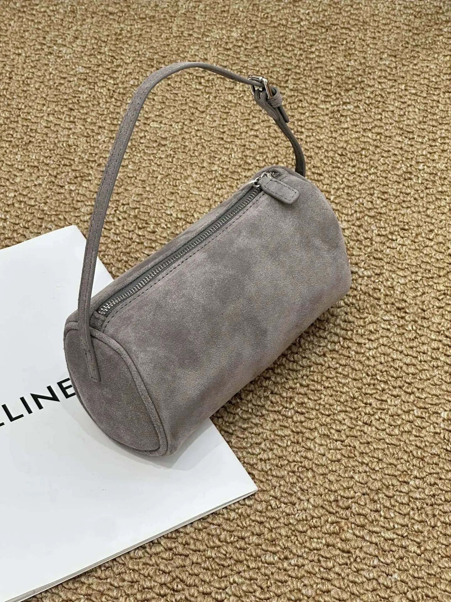 Matte Leather Women Handbag Autumn Winter Genuine Leather Shoulder Bag Minimalist Stylish Tote Bag New Trendy Fashion