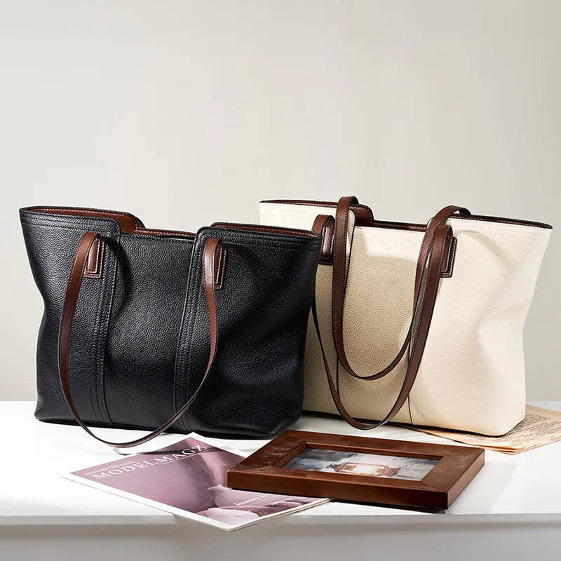 Women Large Tote Bag 2025 New Fashion Handbag Large Capacity Shoulder Bag Casual Commuter Bag Versatile Mom