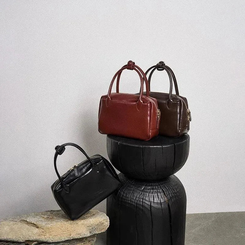 2025 Spring Summer Genuine Leather Small Shoulder Bag Women Crossbody Handbag Elegant Designer Style Box Bag