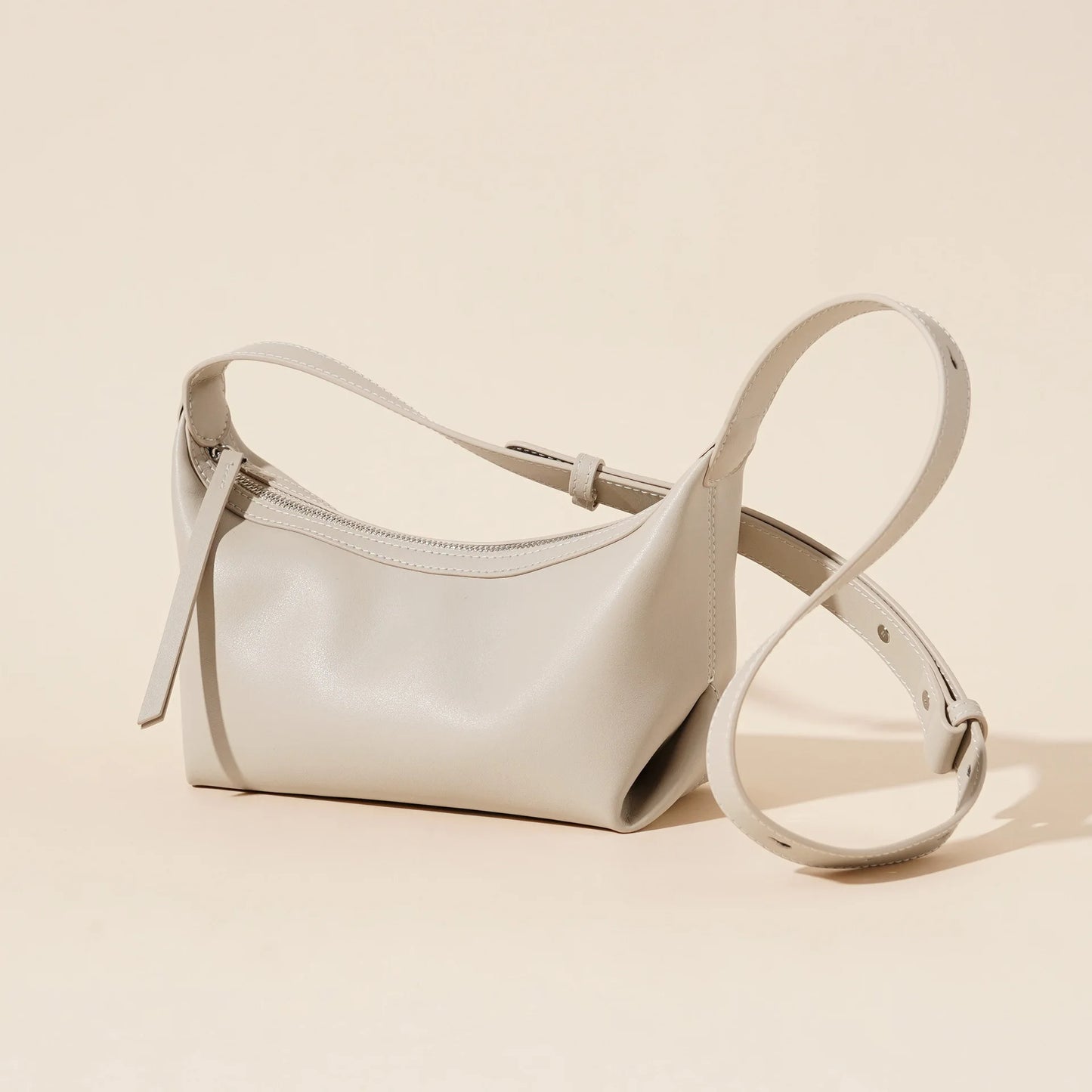 New Leather Dumpling Bag Small Designer Fashion Versatile Genuine Leather Shoulder Crossbody Bag 