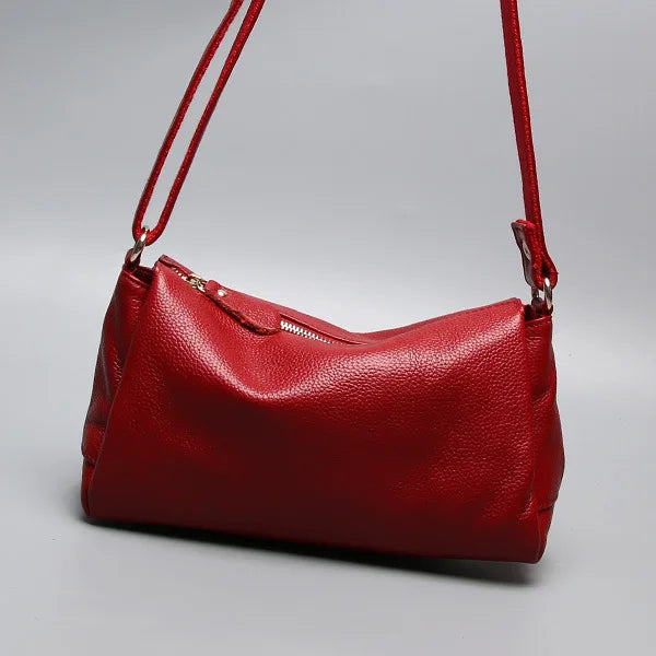 2025 New Genuine Leather Women Shoulder Crossbody Bag Soft Cowhide Small Casual Messenger Bag
