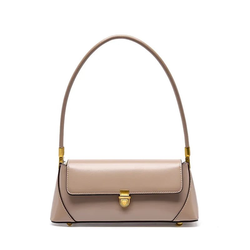 New Fashion Genuine Leather Tote Bag Elegant Versatile Autumn Shoulder Underarm Bag for Women 