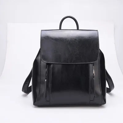2025 New Women Leather Backpack Genuine Cowhide Multi Functional Shoulder Bag Guangzhou Wholesale