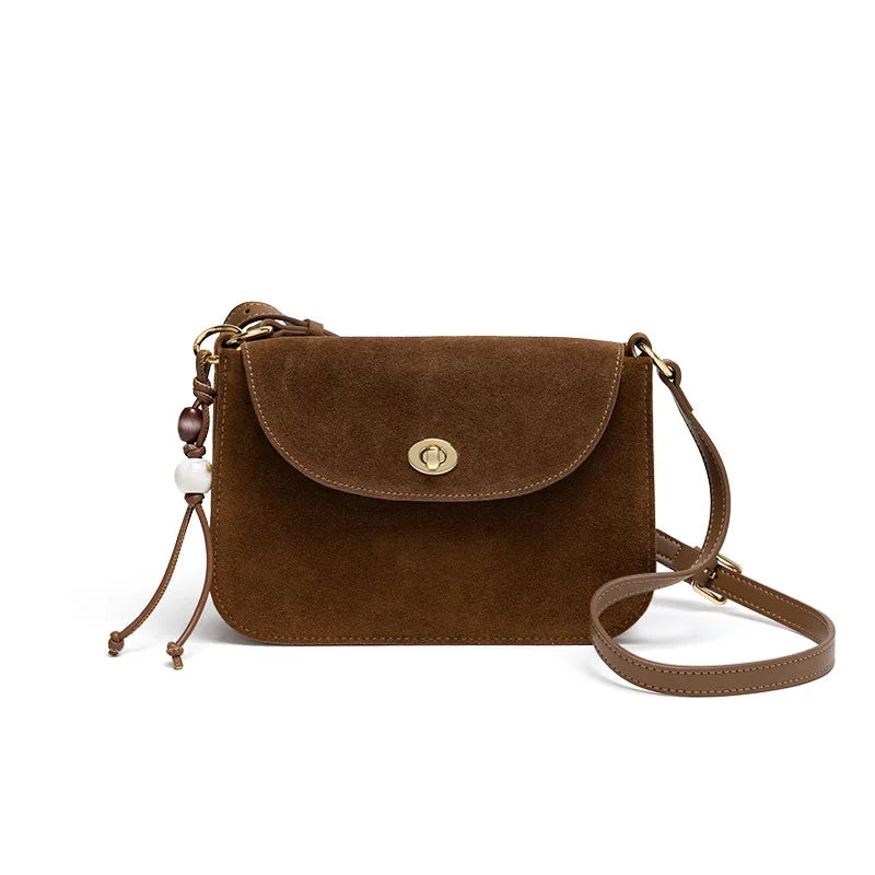 Autumn Winter New Fashion Small Leather Crossbody Bag Women Retro Luxury Shoulder Handbag Tote Purse