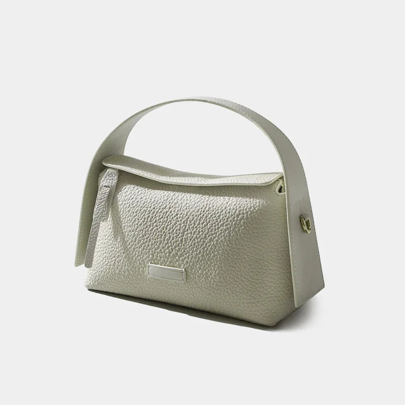 New Genuine Leather Shoulder Bag Vintage Commuter Soft Leather Top Handle Casual Fashion Tote Bag 