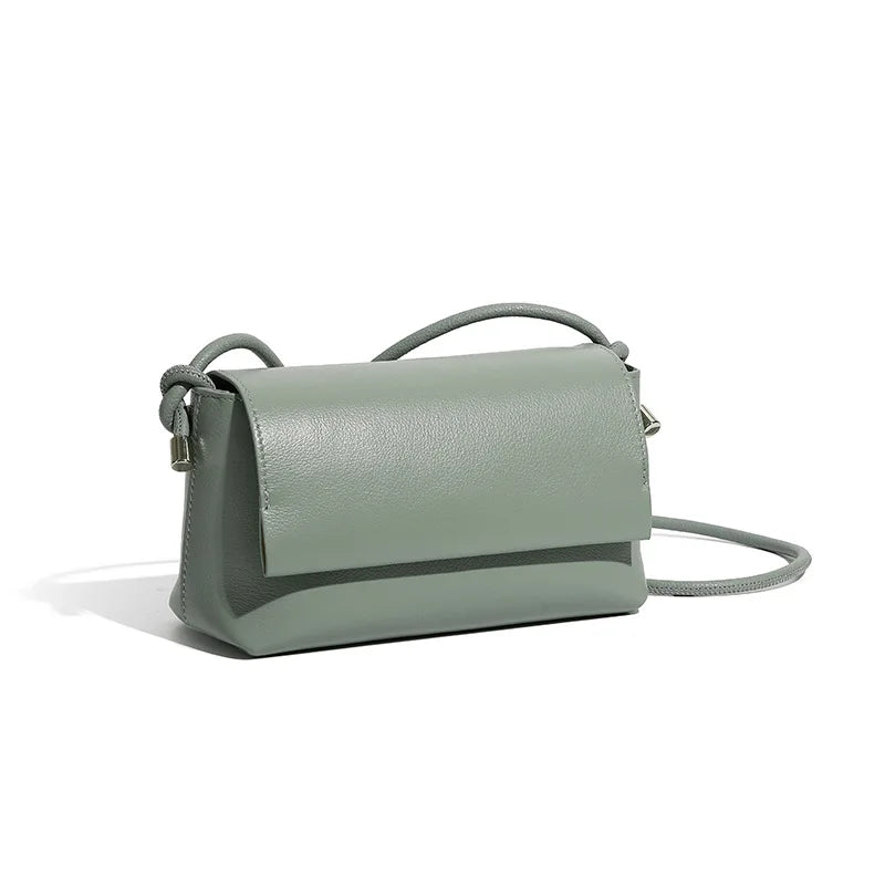 Genuine Leather Crossbody Bag for Women 2025 Fashion Soft Cowhide Shoulder Underarm Bag Small Trendy Handbag