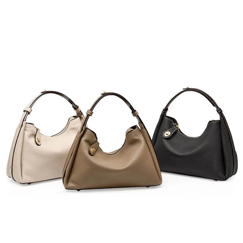 Genuine Leather Crossbody Bag Women's Cow Leather Handbag Shoulder Bag with Adjustable Shoulder Straps Matte Messenger Bags