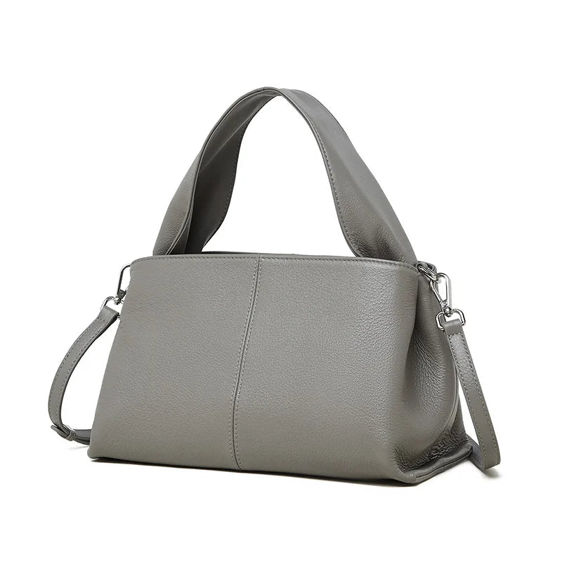 Women Vintage Genuine Leather Shoulder Bag Retro Small Designer Style Cowhide Handbag Fashion Crossborder