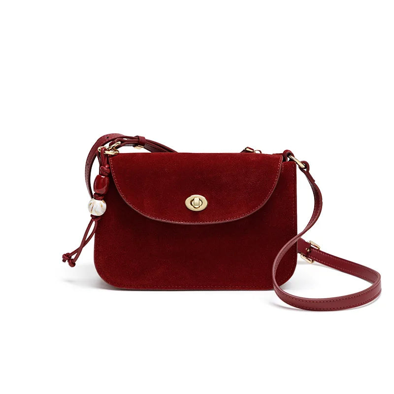 Autumn Winter New Fashion Small Leather Crossbody Bag Women Retro Luxury Shoulder Handbag Tote Purse