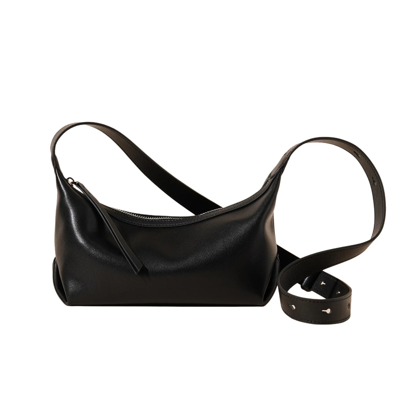 New Leather Dumpling Bag Small Designer Fashion Versatile Genuine Leather Shoulder Crossbody Bag 