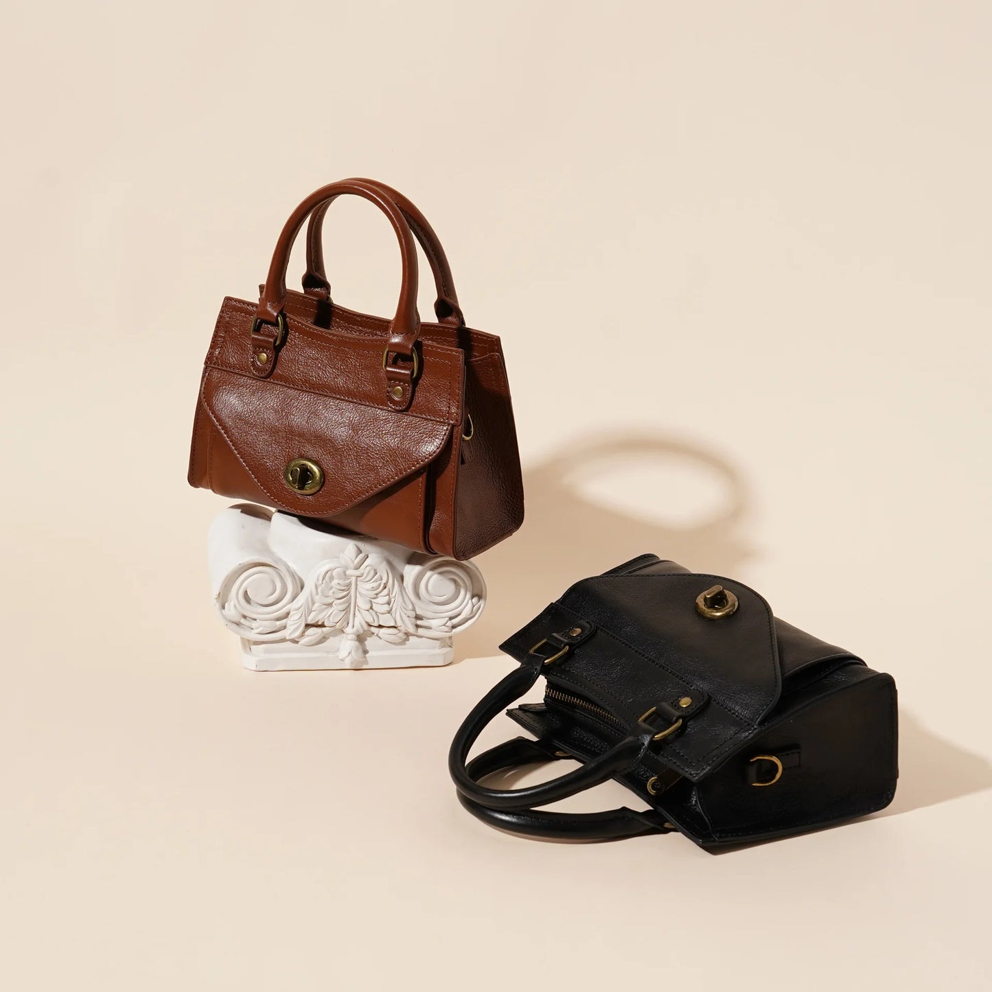 Vintage Leather Handbag 2025 New Cowhide Women Bag Fashion Trendy Crossbody Tote Office Shoulder Bag