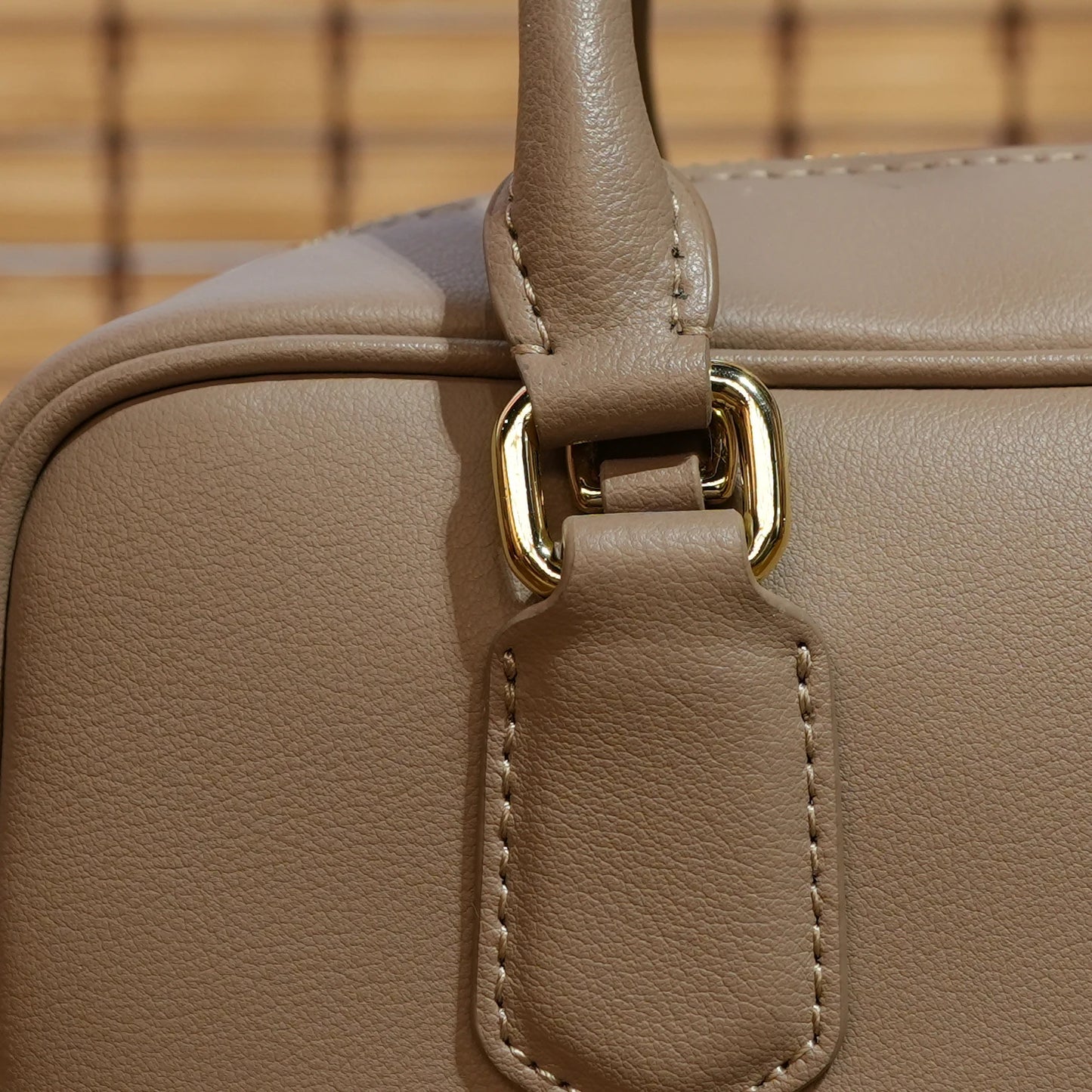Boston Handbag Vintage Bowling Bag Fashionable Pillow Bag Genuine Leather Single Shoulder Crossbody Bag