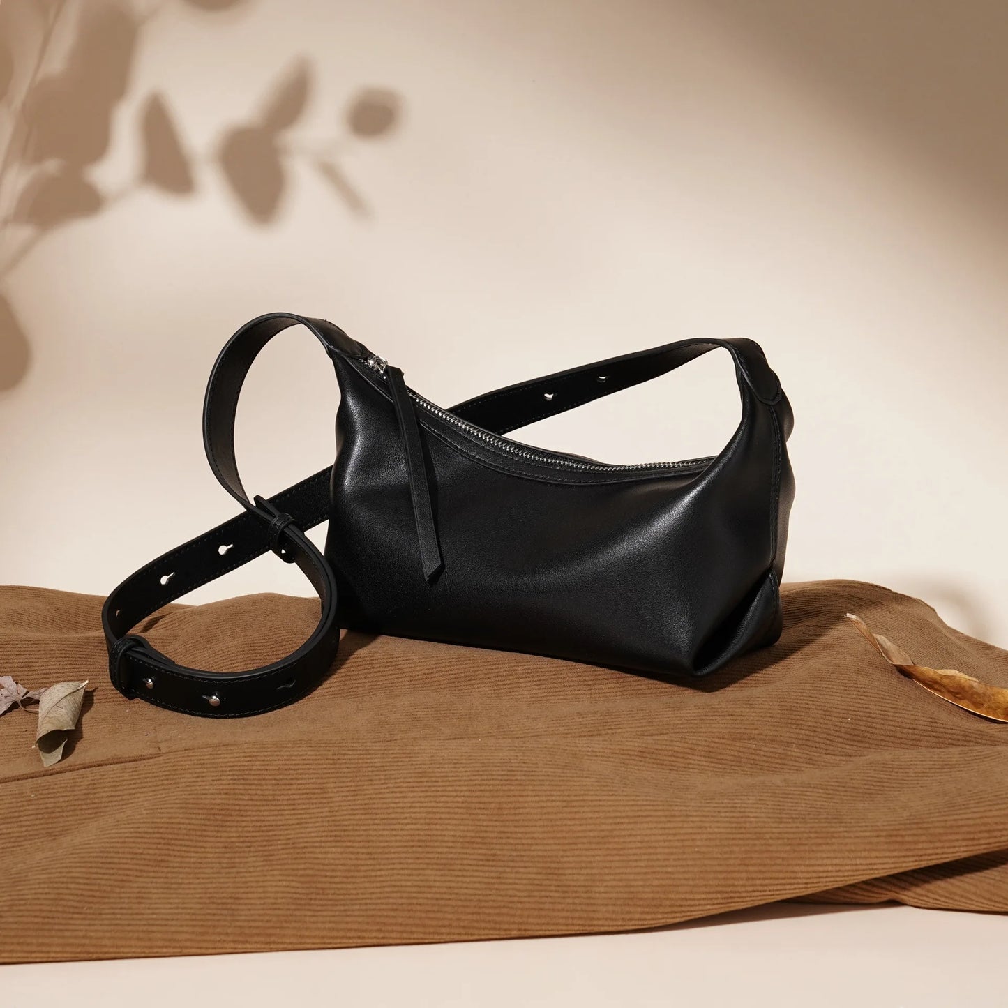 New Leather Dumpling Bag Small Designer Fashion Versatile Genuine Leather Shoulder Crossbody Bag 