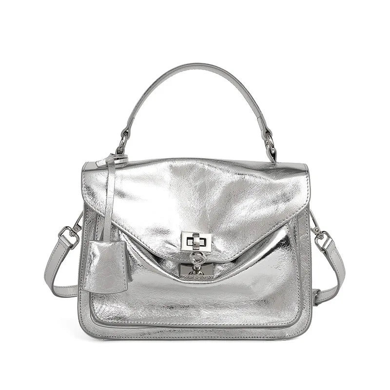 Genuine Leather Tote Satchel Shoulder Crossbody Messenger Bag for Women Large Capacity Handbag