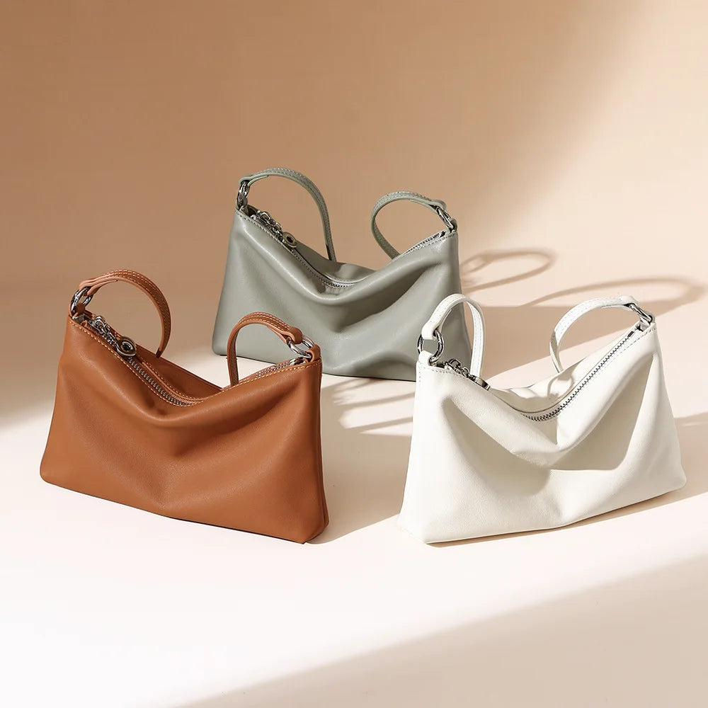 French Style Underarm Bag Elegant Small Square Shoulder Bag Women Niche Design Chain Crossbody Commuter Handbag