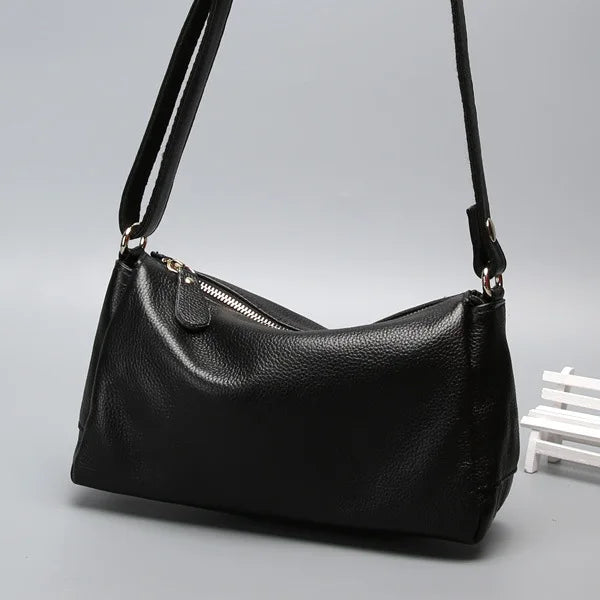 2025 New Genuine Leather Women Shoulder Crossbody Bag Soft Cowhide Small Casual Messenger Bag
