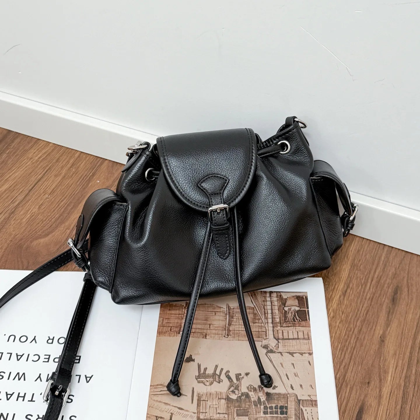 Genuine Leather Women Shoulder Bag Fashion Winter Tote Small Crossbody Underarm Bag Classic Versatile Design