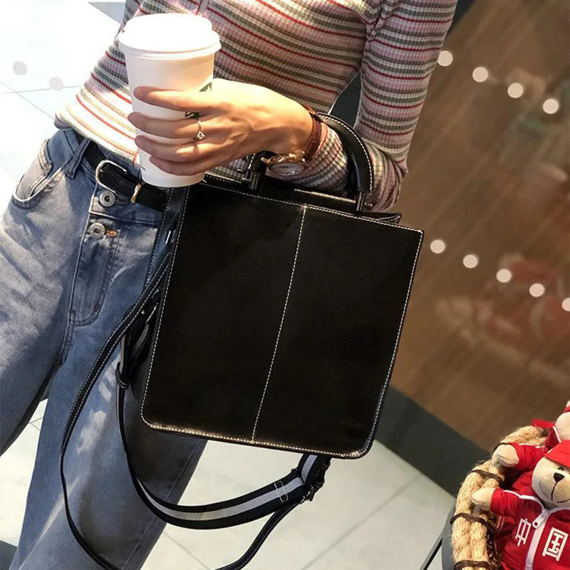 Genuine Leather Large Women Bag 2025 New Tote Handbag Retro Big Capacity Shoulder Bag for Work