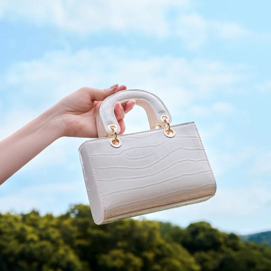 2025 New Leather Handbag for Women Genuine Cowhide Shoulder Crossbody Bag Elegant Office Tote