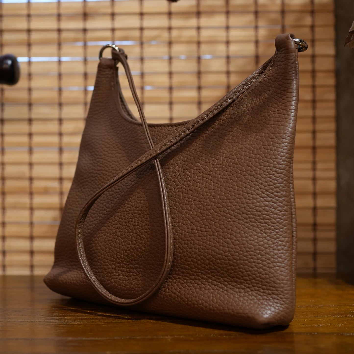 Mini Tote Bag Women's Genuine Leather Handbag Soft Underarm Shoulder Bag Ladies Purses and Handbags Thin Small Bag