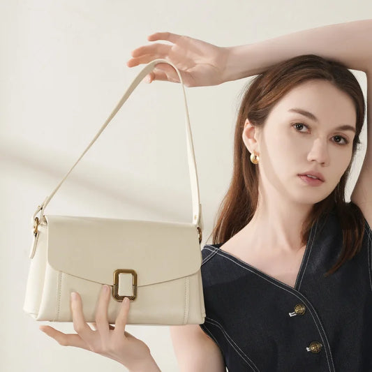 Autumn Winter Leather Tote Handbag Women's New 2025 Stylish Shoulder Crossbody Bag Large Size for Commuting