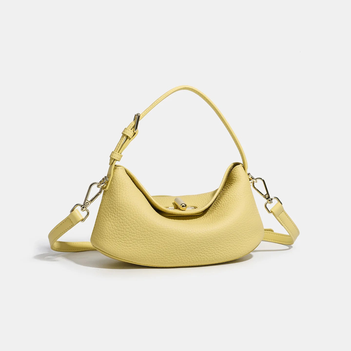 Spring Summer 2025 Genuine Leather Fashion First Layer Cowhide Simple Shoulder Crossbody Handbag Tote Bag