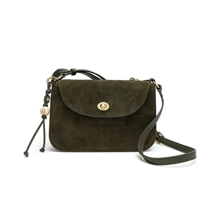 Autumn Winter New Fashion Small Leather Crossbody Bag Women Retro Luxury Shoulder Handbag Tote Purse