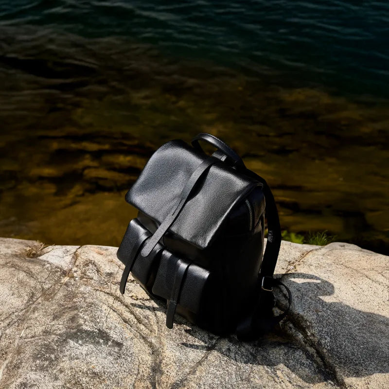 2025 New Fashion Women's Leather Backpack Large Capacity Multifunction Travel Daypack for Ladies