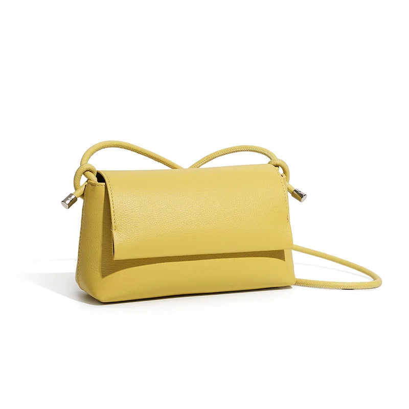 Genuine Leather Crossbody Bag for Women 2025 Fashion Soft Cowhide Shoulder Underarm Bag Small Trendy Handbag